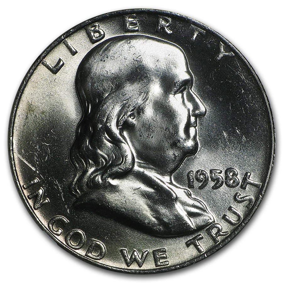 1958-D Franklin Half Dollar MS-64 NGC