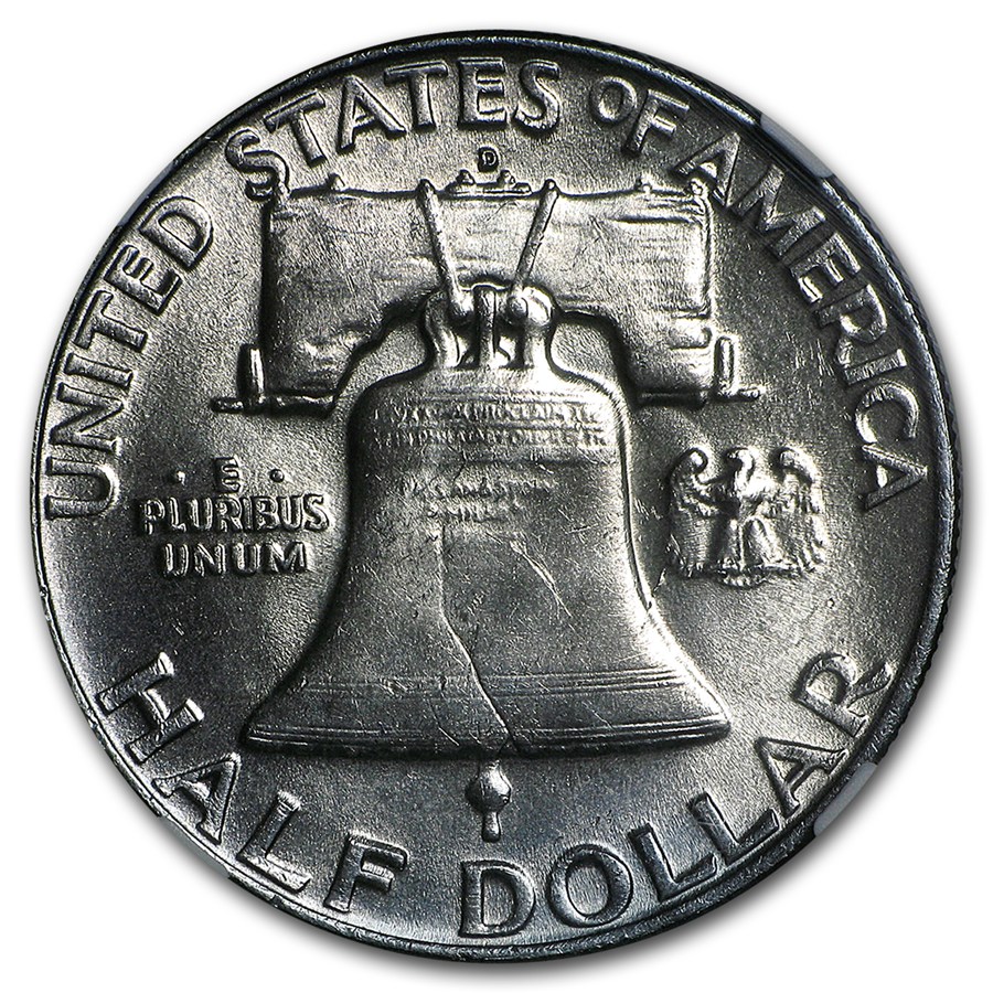 1958-D Franklin Half Dollar MS-64 NGC