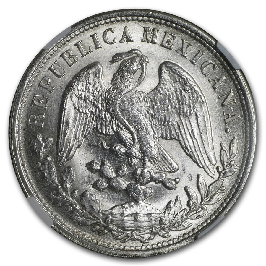 1898 Mo-AM Mexico Silver 1 Peso MS-64 NGC (1949 Restrike)