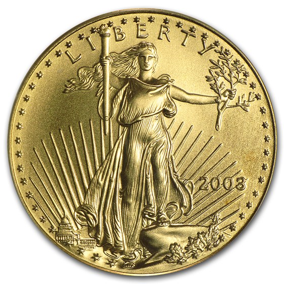 2003 1/2 oz American Gold Eagle MS-69 PCGS