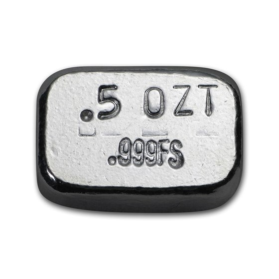 1/2 oz Hand Poured Silver Nugget