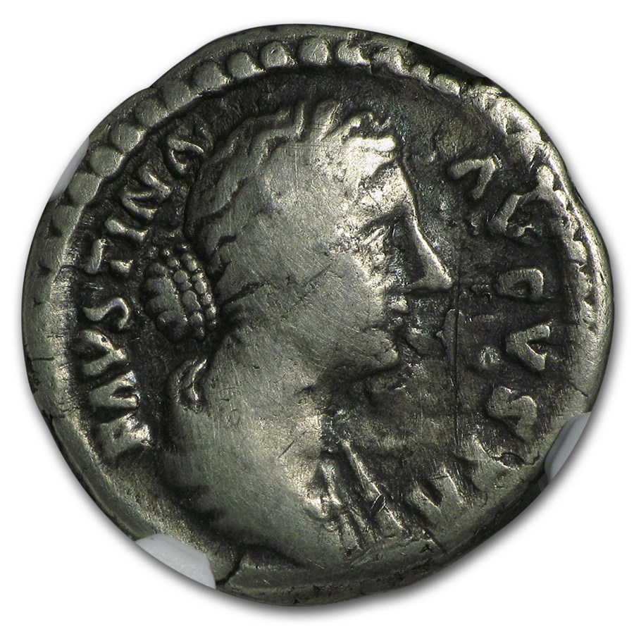 Rome AR Denarius Faustina Jr. 147-75/6 AD Fine NGC (Random Coin)