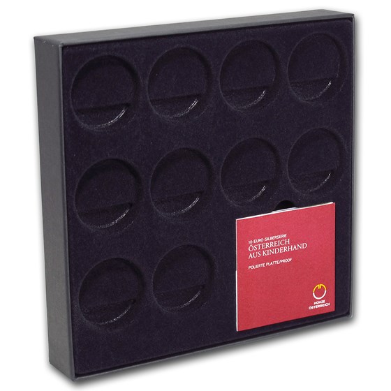 OGP Box - 2012-2016 Austria 9-Coin Silver Piece by Piece Case