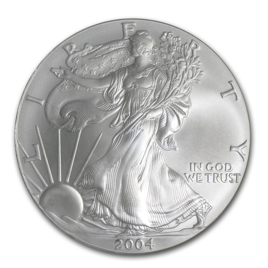 2004 American Silver Eagle MS-69 NGC