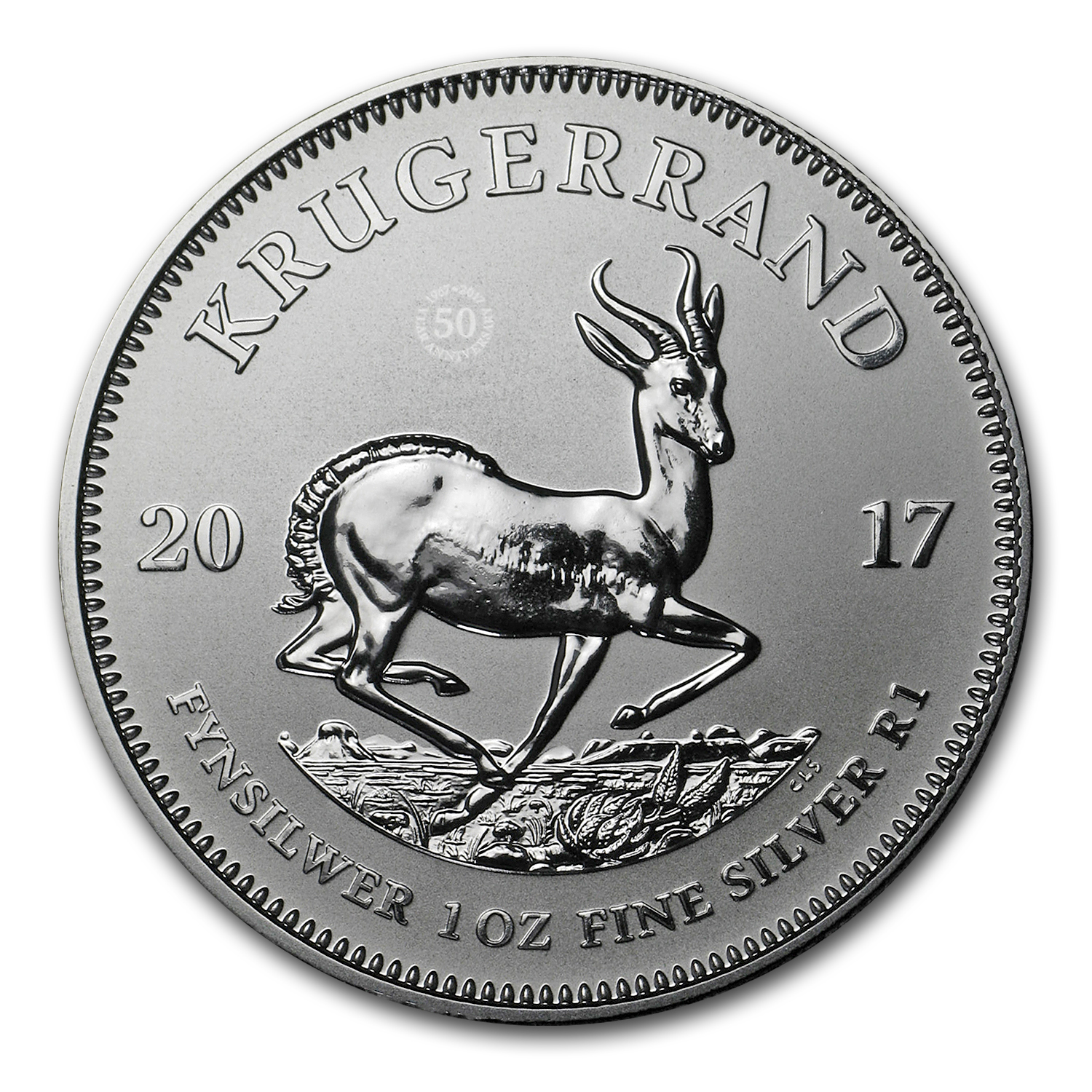 2017 South Africa 1 oz Silver Krugerrand Premium BU