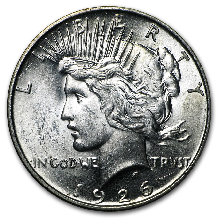 1926-D Peace Dollar BU