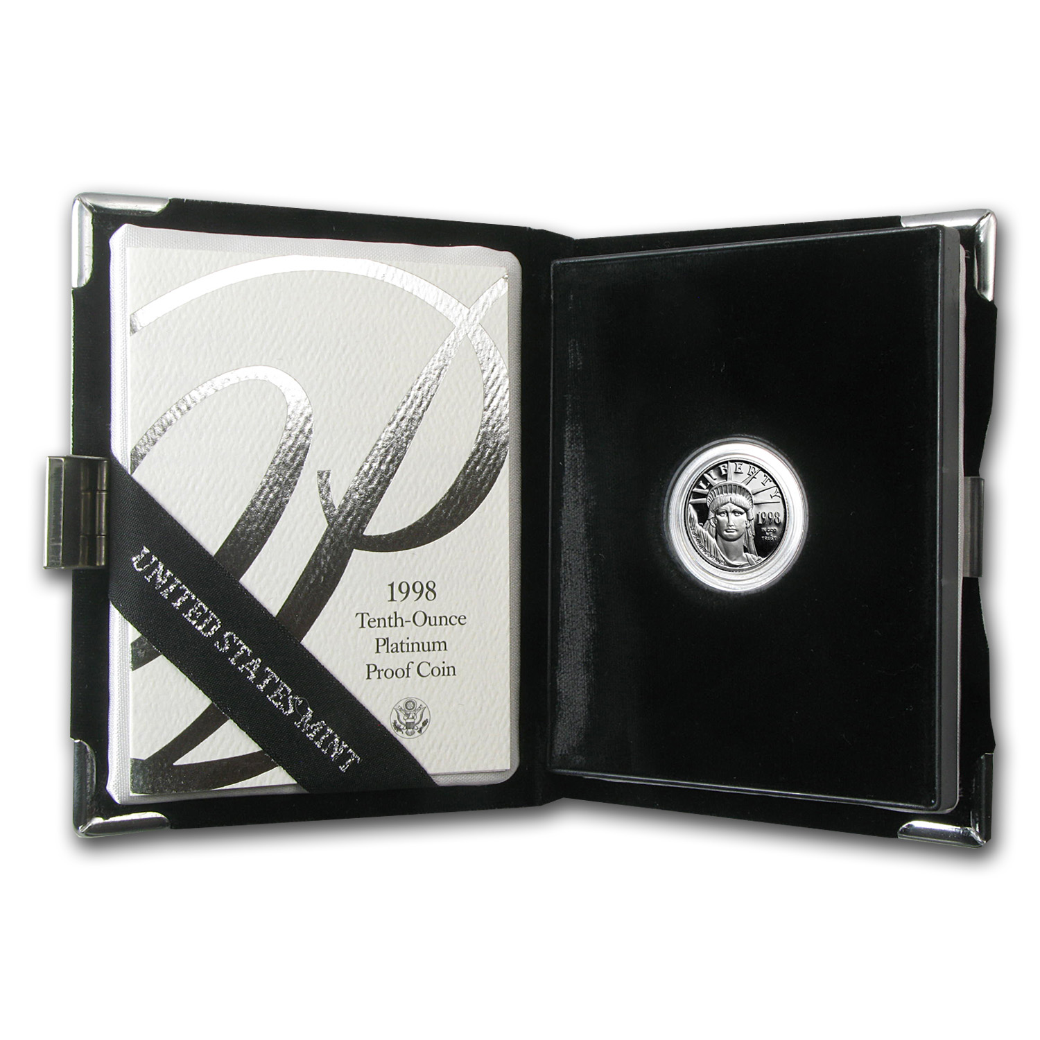 1998-W 1/10 oz Proof American Platinum Eagle (w/Box & COA)