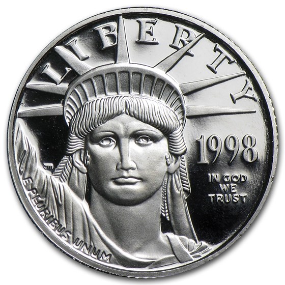 1998-W 1/10 oz Proof American Platinum Eagle (w/Box &amp; COA)