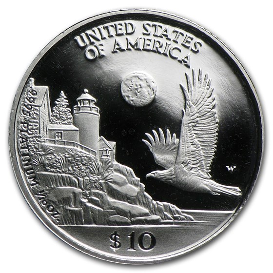 1998-W 1/10 oz Proof American Platinum Eagle (w/Box &amp; COA)