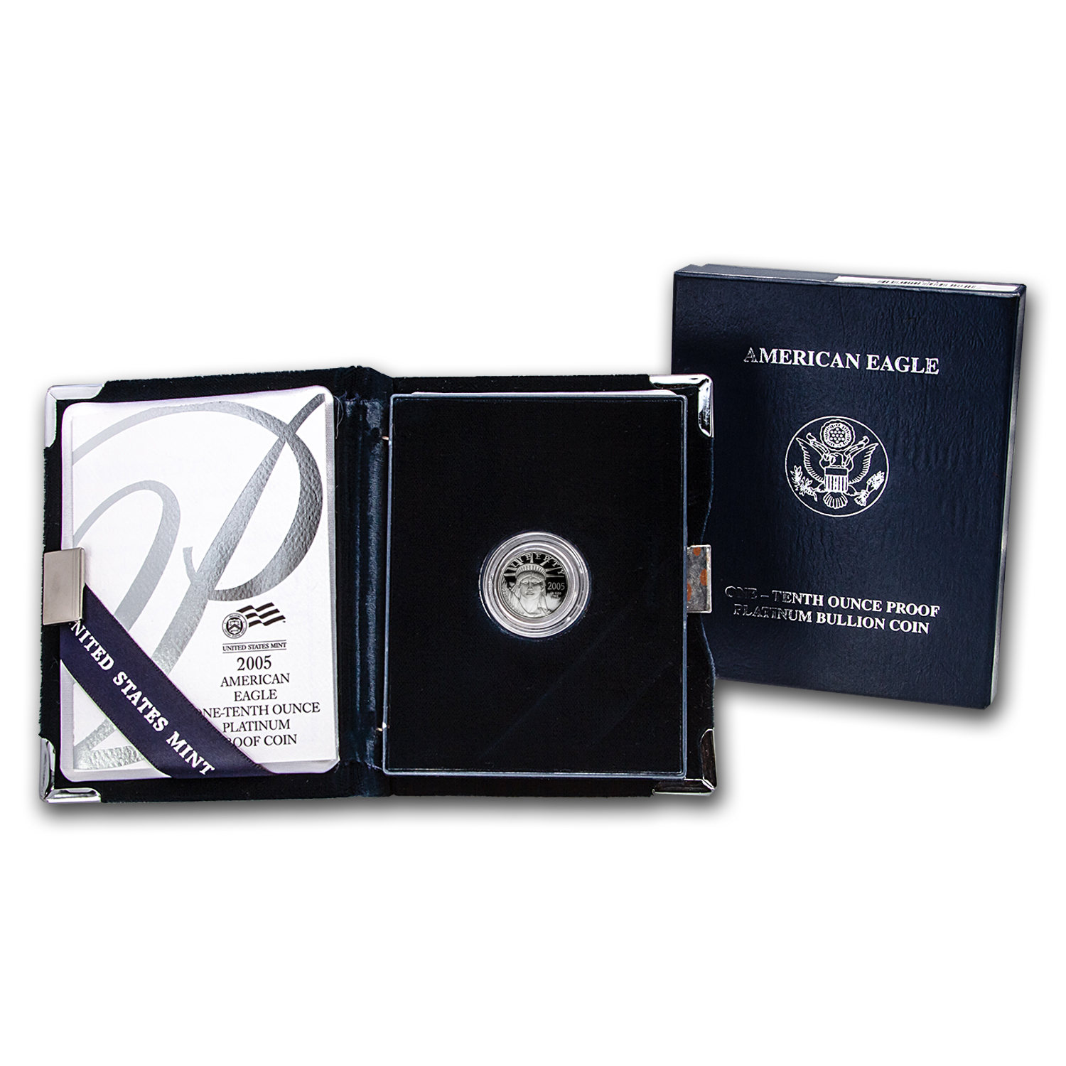 2005-W 1/10 oz Proof American Platinum Eagle (w/Box & COA)