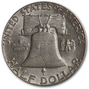 1950 Franklin Half Dollar AU