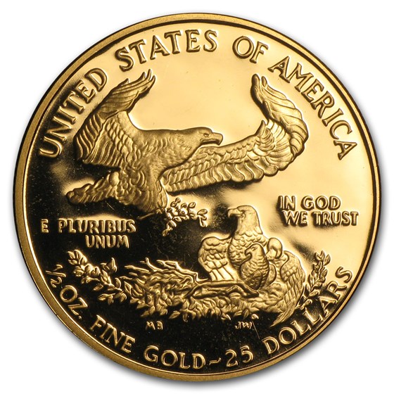 1993-P 1/2 oz Proof American Gold Eagle (w/Box &amp; COA)