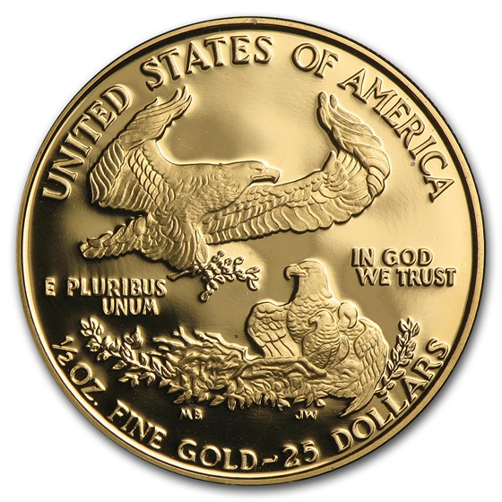 1994-W 1/2 oz Proof American Gold Eagle (w/Box &amp; COA)