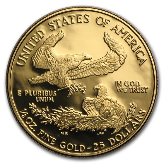 1995-W 1/2 oz Proof American Gold Eagle (w/Box &amp; COA)