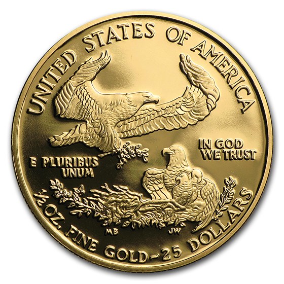2003-W 1/2 oz Proof American Gold Eagle (w/Box &amp; COA)