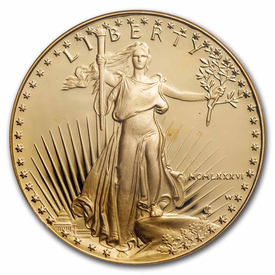 1986-W 1 oz Proof American Gold Eagle PR-69 DCAM PCGS