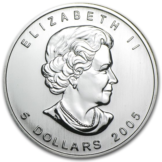 2005 Canada 1 oz Silver Maple Leaf BU