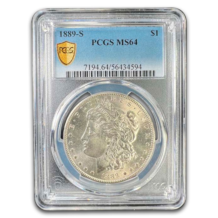 1889-S Morgan Dollar MS-64 PCGS