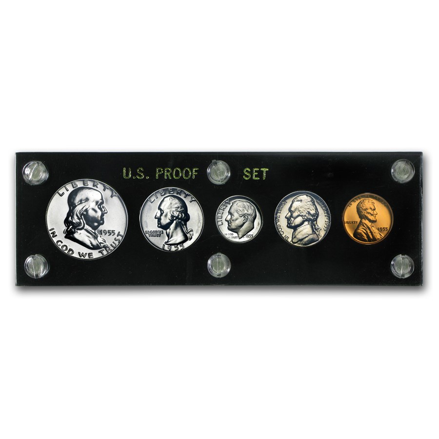 1955 U.S. Proof Set (Hard Plastic Holder) 1955 U.S. Proof Set (Hard Plastic Holder)