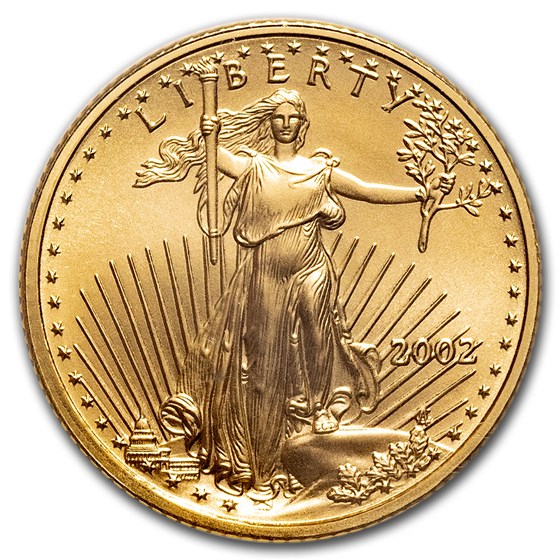 2002 1/10 oz American Gold Eagle MS-70 NGC