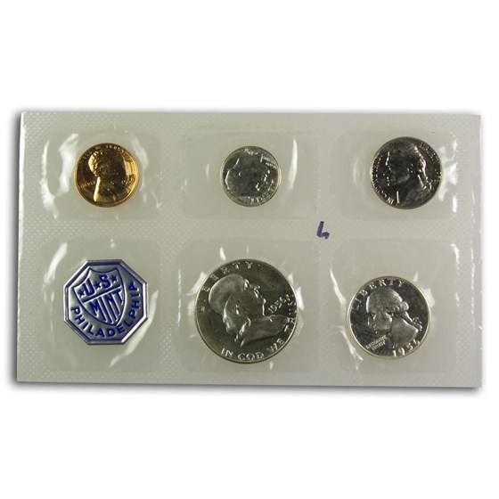 1956 U.S. Proof Set (Type-2 Half) 3 Feathers