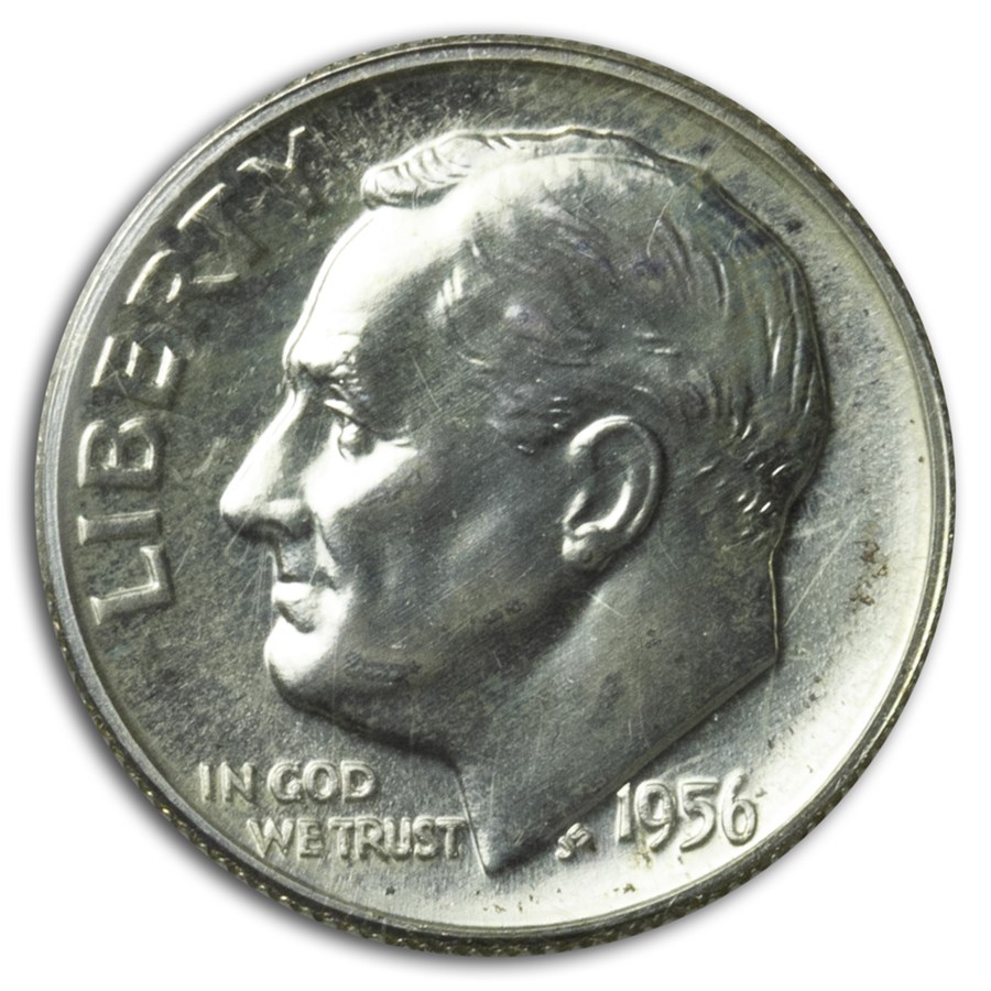 1956 U.S. Proof Set (Type-2 Half) 3 Feathers