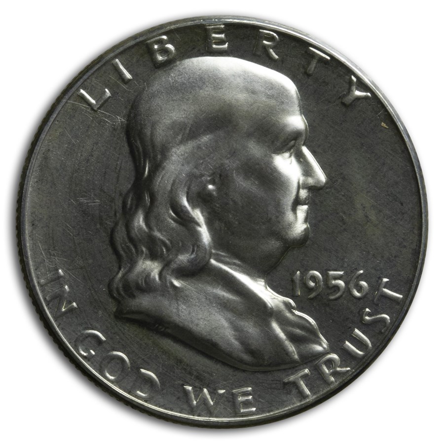 1956 U.S. Proof Set (Type-2 Half) 3 Feathers