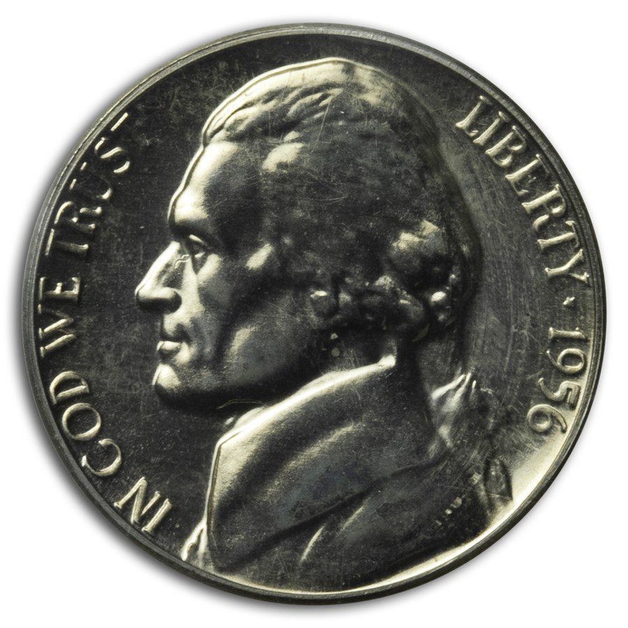 1956 U.S. Proof Set (Type-2 Half) 3 Feathers