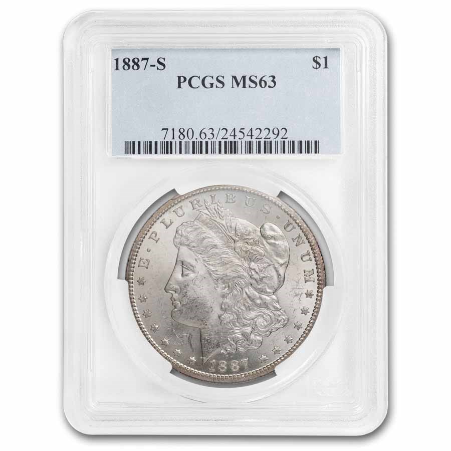 1887-S Morgan Dollar MS-63 PCGS