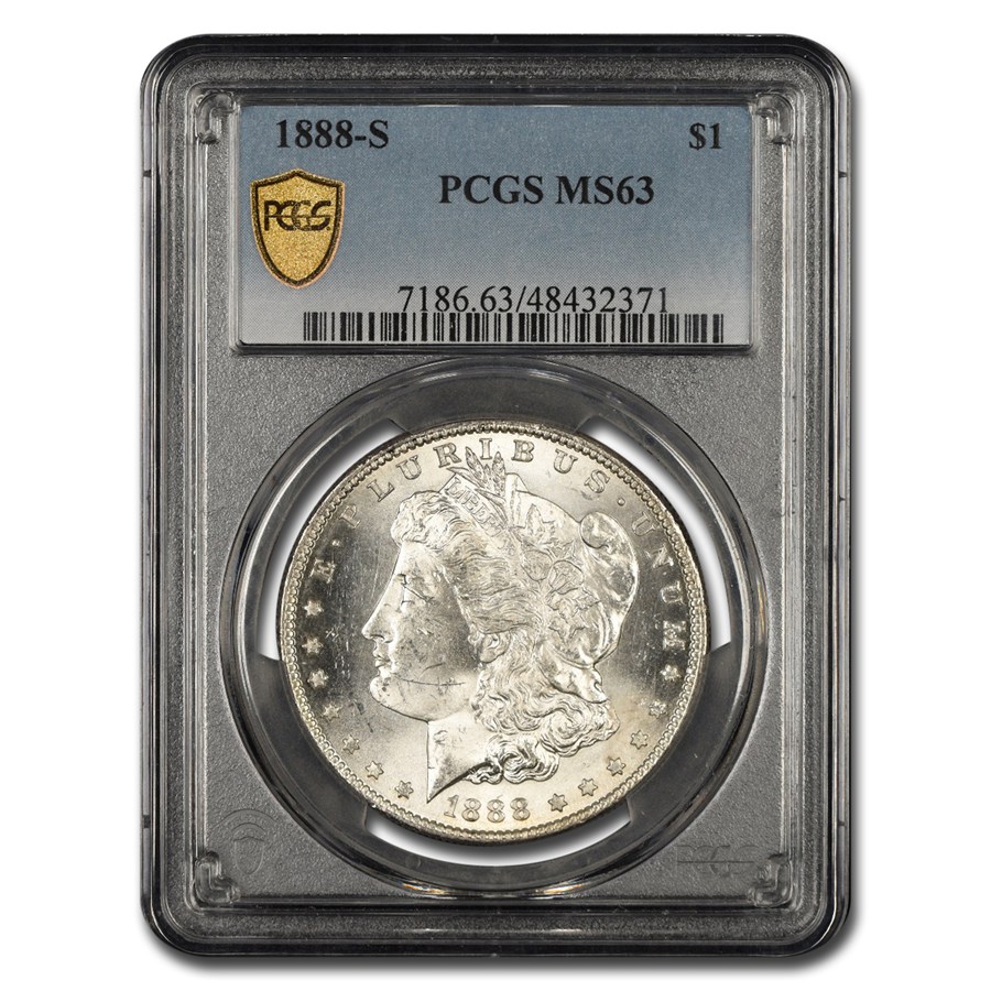 1888-S Morgan Dollar MS-63 PCGS
