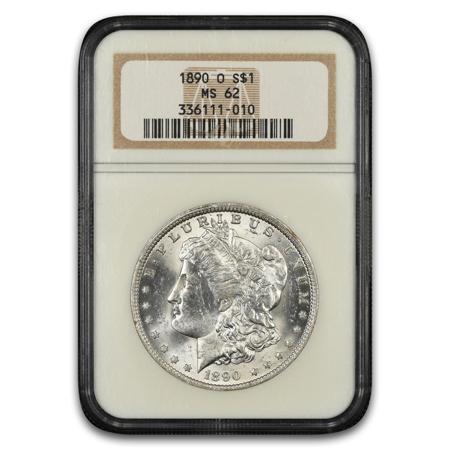 1890-O Morgan Dollar MS-62 NGC