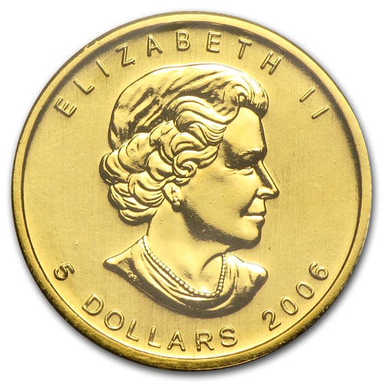 2006 Canada 1/10 oz Gold Maple Leaf BU