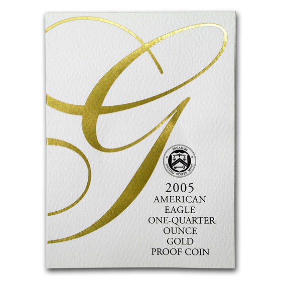 2005-W 1/4 oz Proof American Gold Eagle (w/Box &amp; COA)