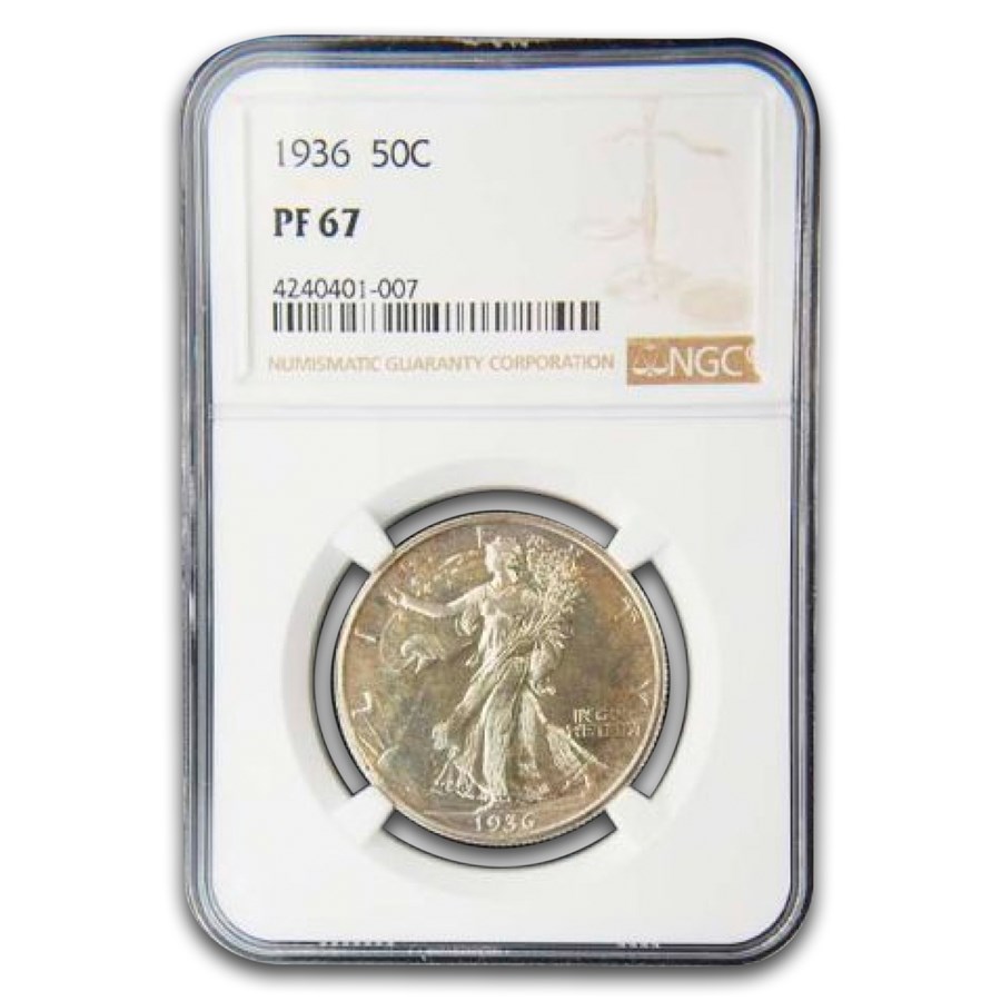 1936 Walking Liberty Half Dollar PF-67 NGC