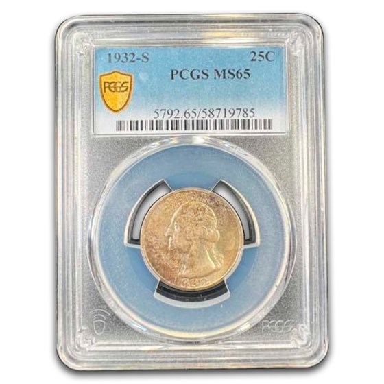 1932-S Washington Quarter MS-65 PCGS