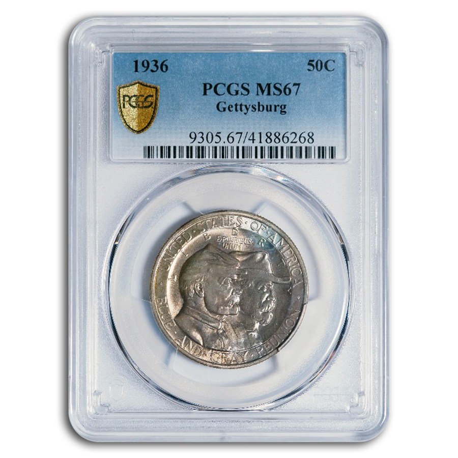 1936 Battle of Gettysburg Half Dollar Commem MS-67 PCGS