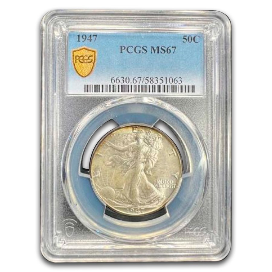 1947 Walking Liberty Half Dollar MS-67 PCGS
