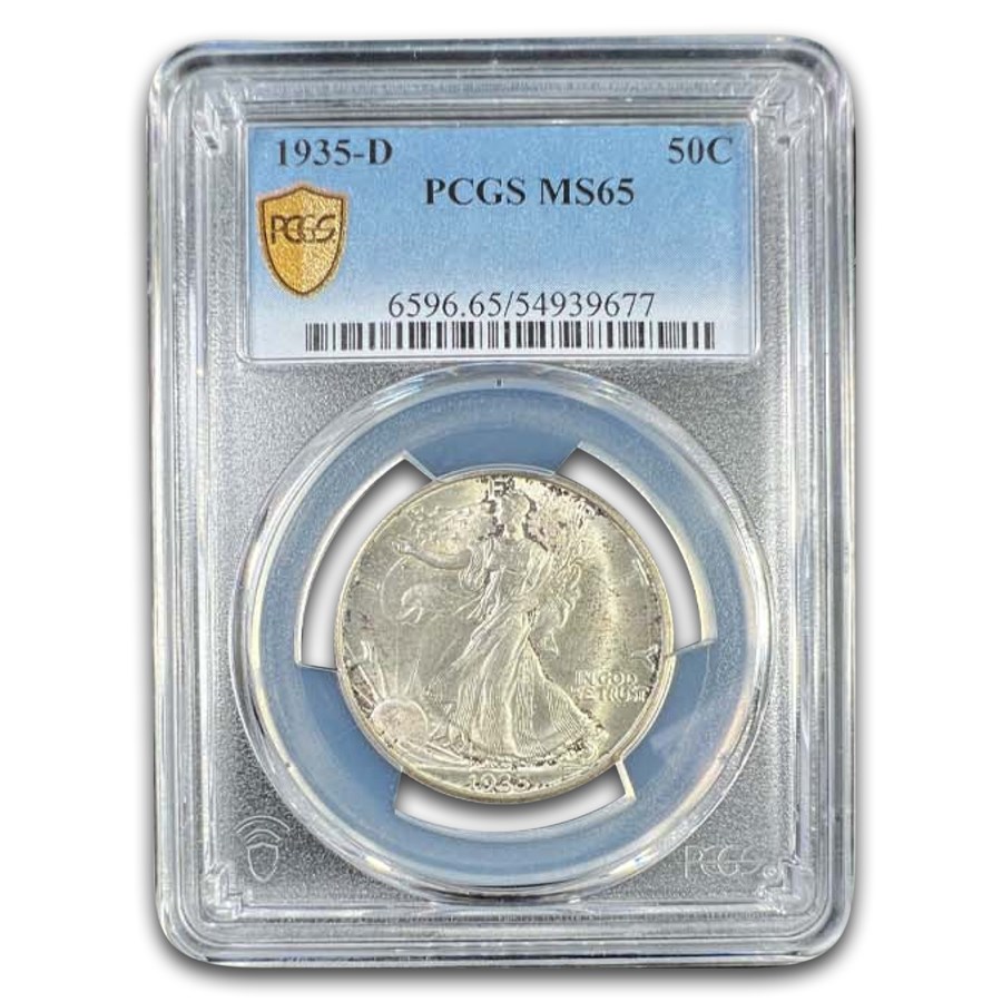 1935-D Walking Liberty Half Dollar MS-65 PCGS