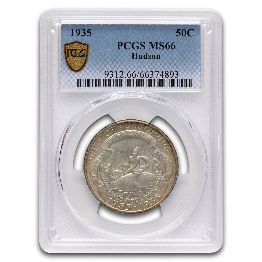 1935 Hudson Half Dollar Commem MS-66 PCGS