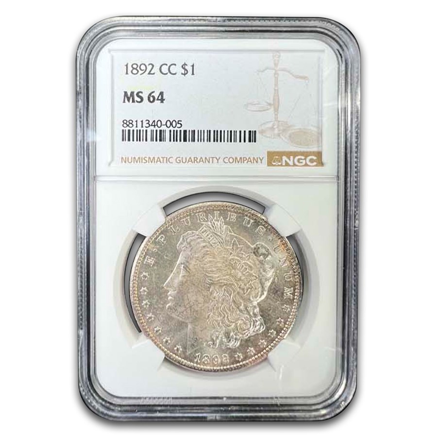 1892-CC Morgan Dollar MS-64 NGC