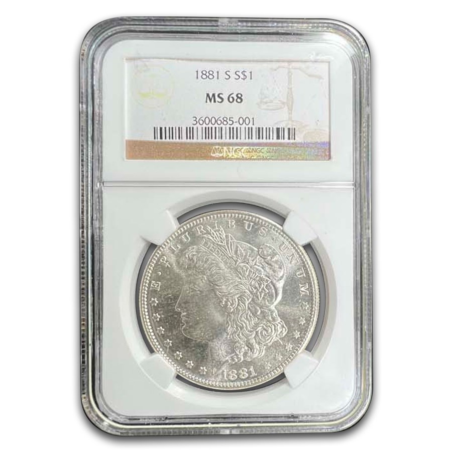1881-S Morgan Dollar MS-68 NGC