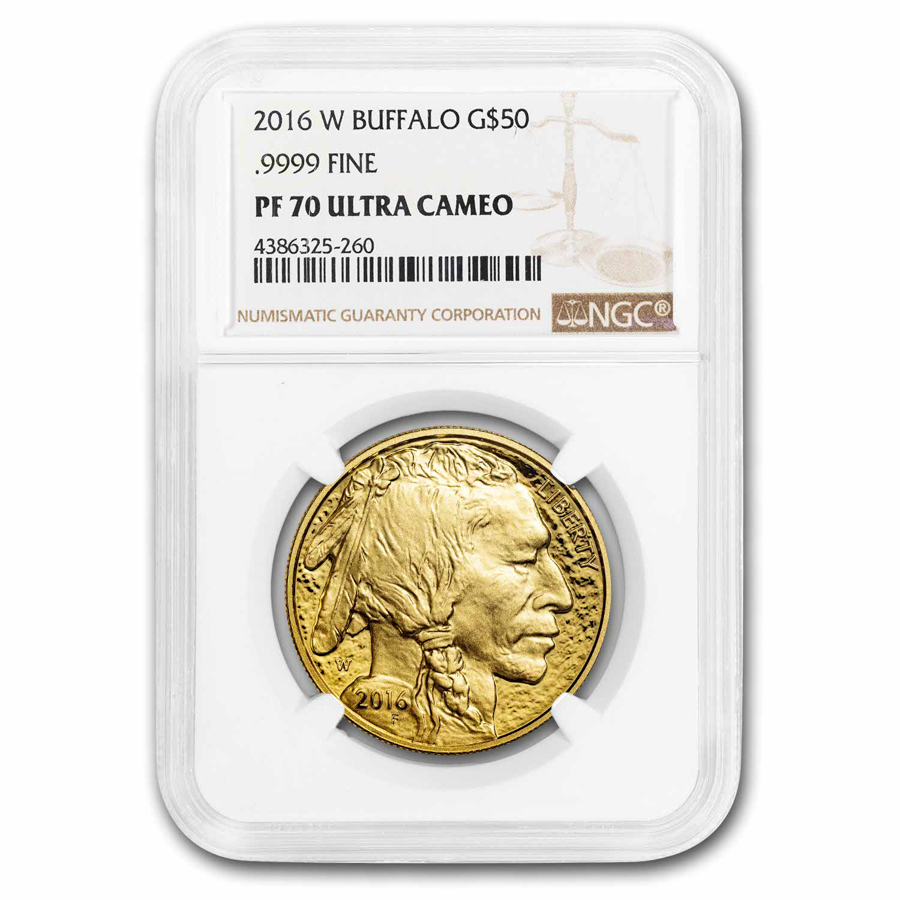 2016-W 1 oz Proof Gold Buffalo PF-70 NGC
