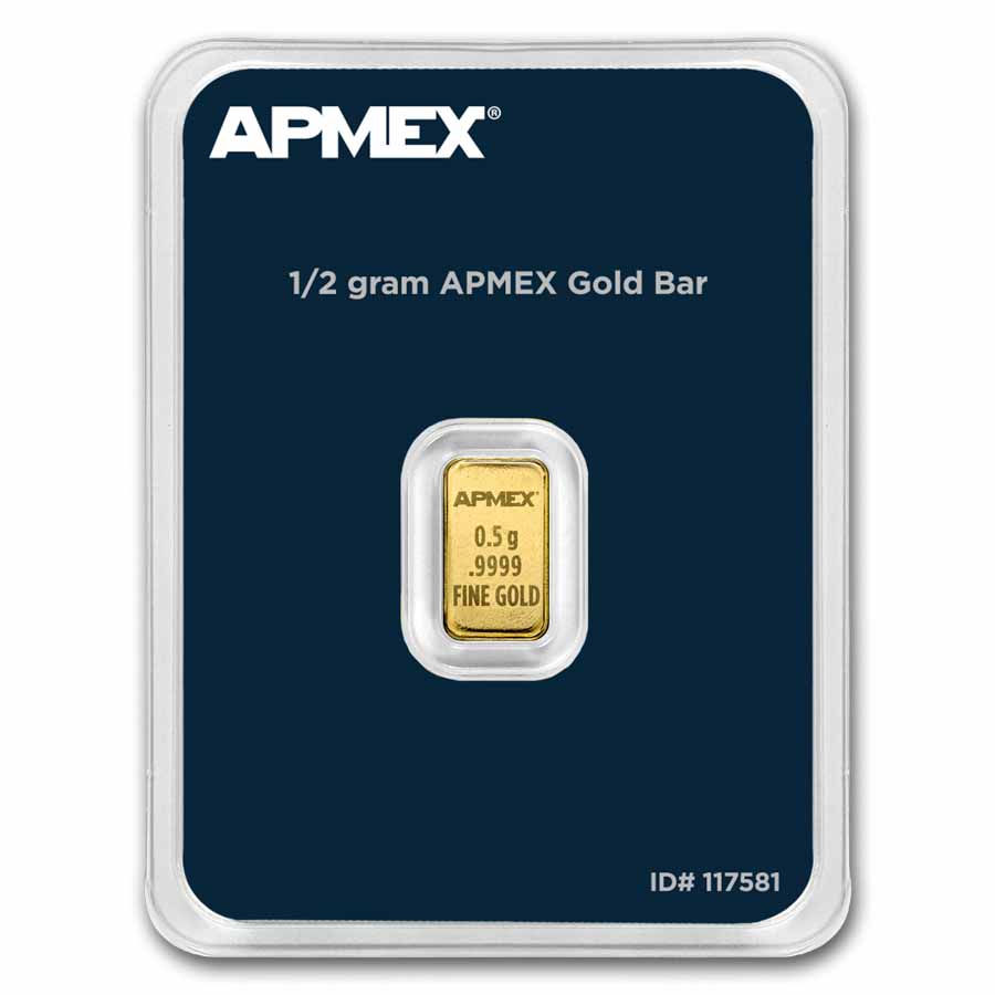 1/2 gram Gold Bar - APMEX (In TEP) 1/2 gram Gold Bar - APMEX (In TEP)