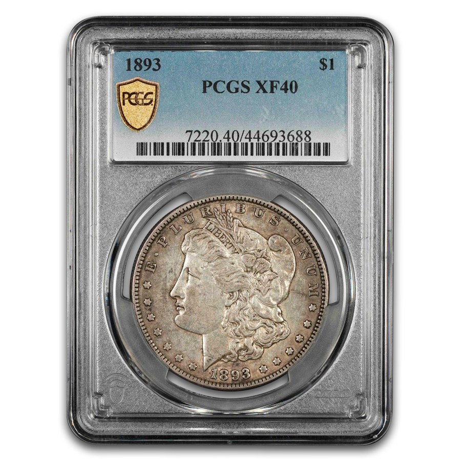 1893 Morgan Dollar XF-40 PCGS