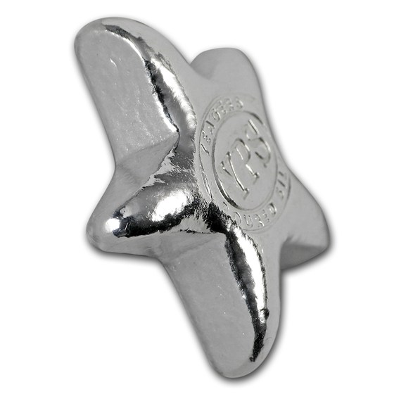 1/2 oz Hand Poured Silver Star - YPS