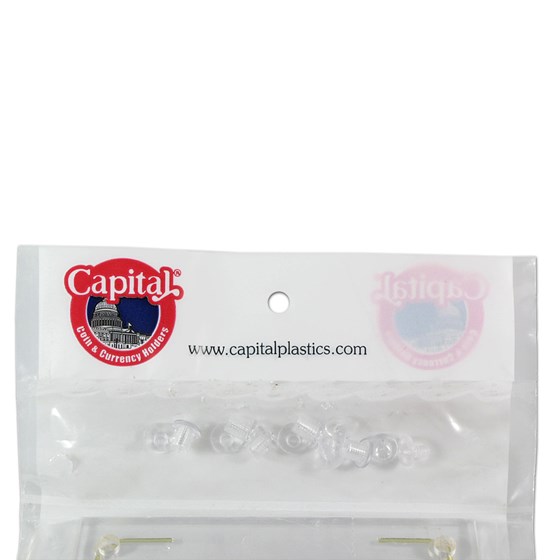 Capital Plastic Hard Currency Holder CH1 - Measures 4 1/2 x 7 1/2