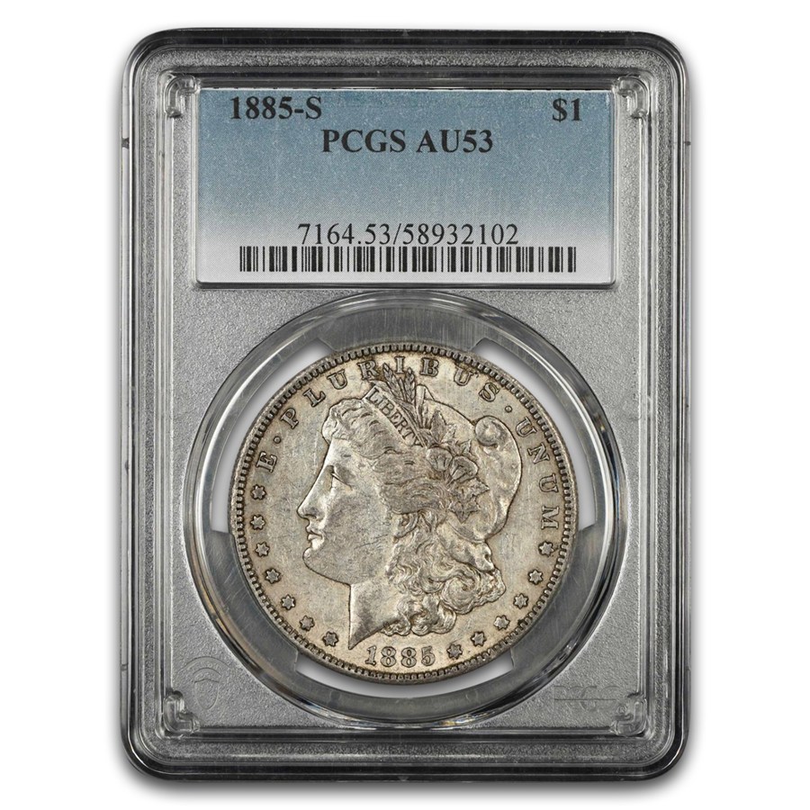 1885-S Morgan Dollar AU-53 PCGS