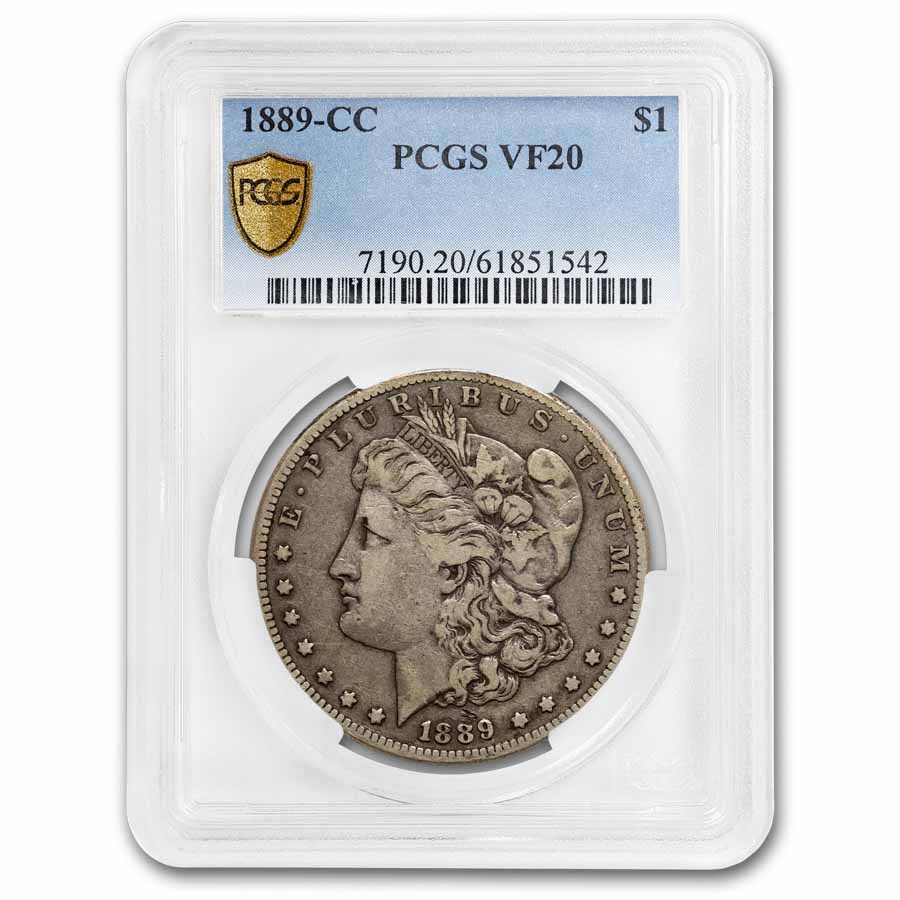 1889-CC Morgan Dollar VF-20 PCGS