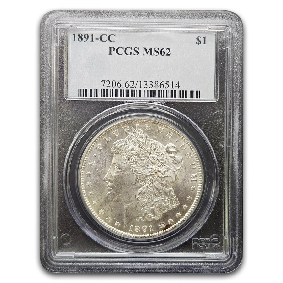 1891-CC Morgan Dollar MS-62 PCGS