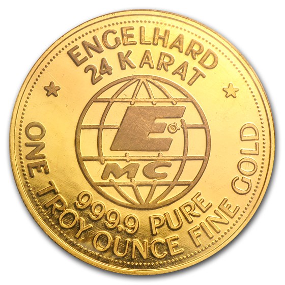 1 oz Gold Round - Engelhard (Prospector, .999+ fine)